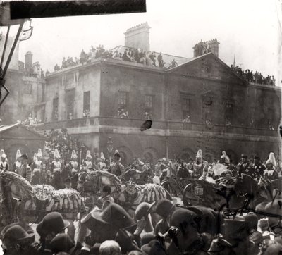 Jubiläumsprozession in Whitehall, 1887 von English School